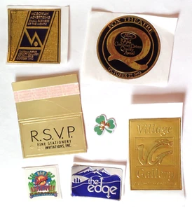 7 Vintage Mixed Lot of ADVERTISING Stickers - Picture 1 of 9