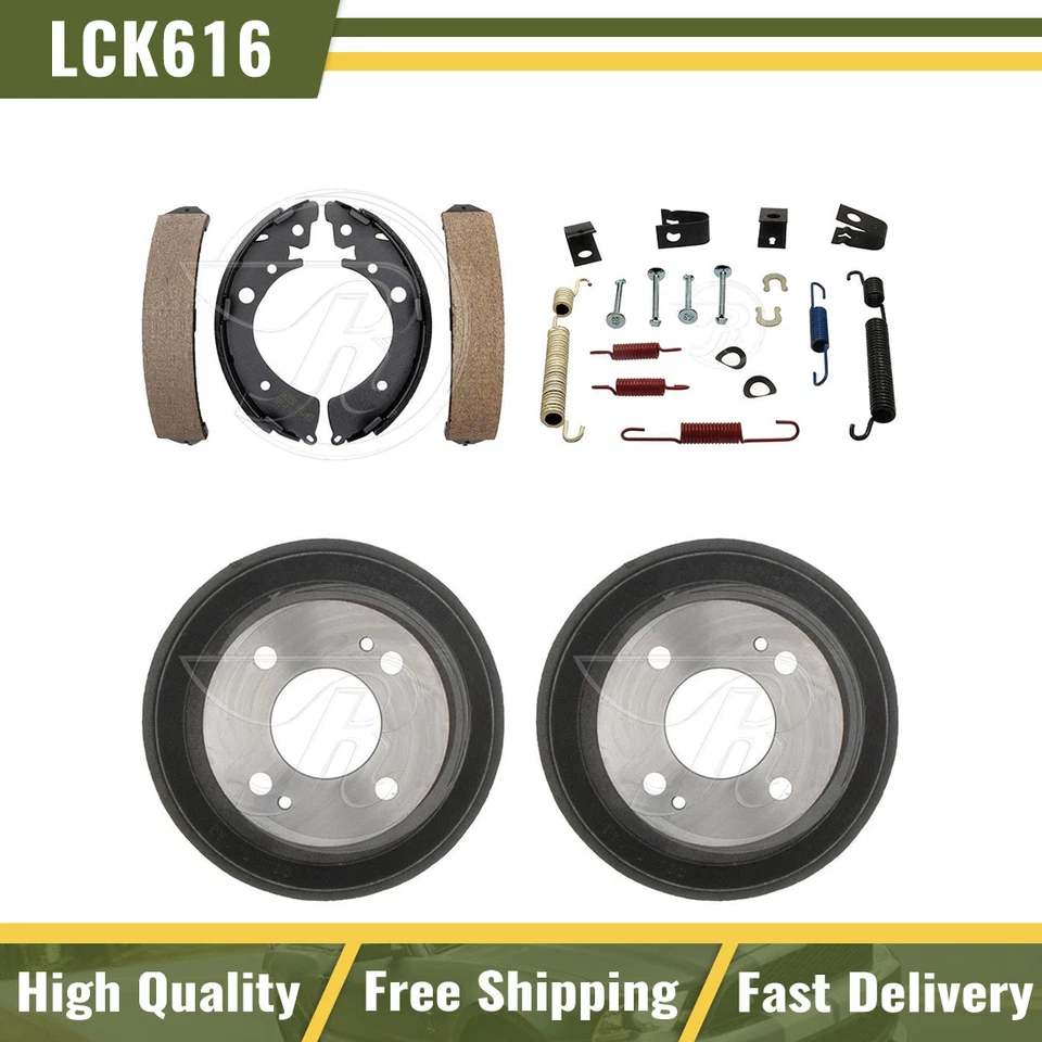 Tambores de freno traseros y zapatas de freno kit de resorte de hardware para Honda Civic 1993 1994 Foto 1 de 4