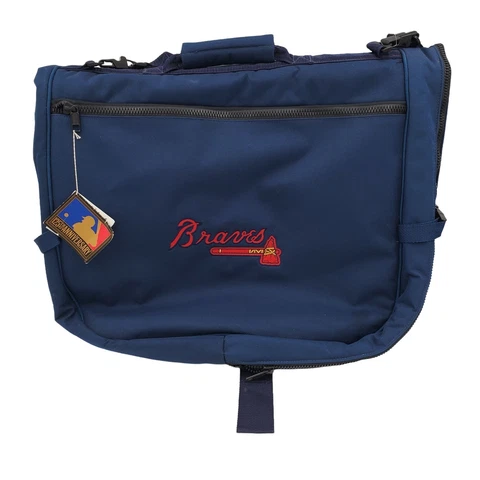 Atlanta Braves Garment Bag Folding Blue Embroidered Custom Sahara Never Used Cover