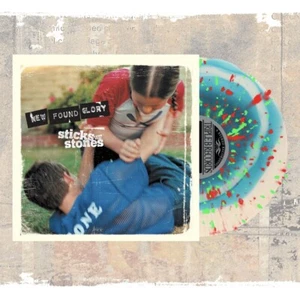 New Found Glory Sticks & Stones Vinyl Reissue Clear Blue W/ Splatter  X/1000 - Picture 1 of 2