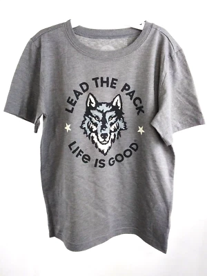 Camiseta Life is Good Boy Manga Corta Cool Lead The Pack Gris Talla 7-8 55184 Foto 1 de 4