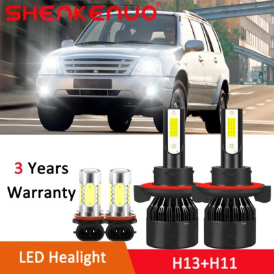 For Suzuki XL-7 2008-2009 H13 LED Headlight H11 Fog Light Upgrade Bulbs White US - Изображение 1 из 4