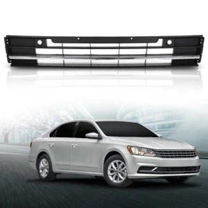 Fit For 2016-2019 VW Passat Front Bumper Lower Grille W/chrome w/ Sensor Hole - Picture 1 of 12