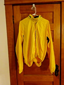 Vintage Canari Cycling Jacket and Chaps - Rain Breaker - Bright Yellow - Mens L - Picture 1 of 6