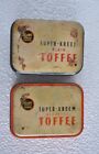 2 Pc Vintage Sharp's Kreem Plain & Assorted Toffee Ad Litho Tin Boxes , England