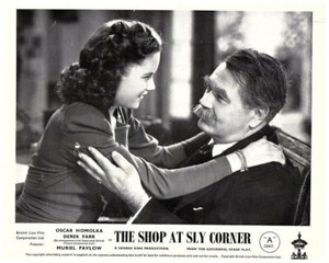 The Shop at Sly Corner Original Lobby Card Oscar Homolka embracing Diana Dors