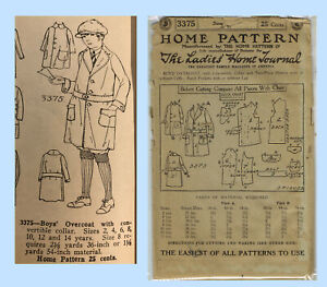 1920s Ladies Home Journal 3375 Vintage Sewing Pattern Factory Folds Size 12