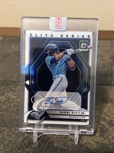 Bobby Witt Jr. 2022 Optic Elite Series Auto Autograph Kansas City Royals