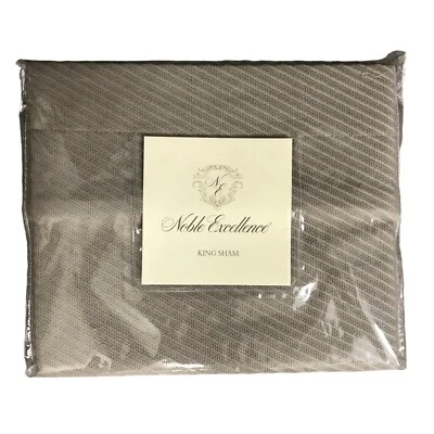 Almohada Noble Excellence King simulada algodón topo cierre de cremallera Granville Foto 1 de 4