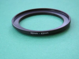52mm-62mm Stepping 52-62 Step-Up Male-Female Filter Ring Adapter 52mm-62mm - Picture 1 of 2