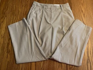 NINE WEST High Rise Straight Leg Houndstooth Pleated TROUSERS Pants 6 or 10 NWT - Picture 1 of 5