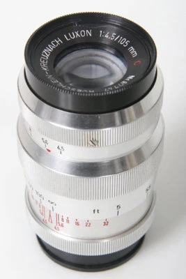Lente Roeschlein Kreuznach Luxon 105 mm f4,5 C en montaje Exakta Foto 1 de 2