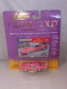 Johnny Lightning Classic Gold scala 1:64 Pro Street 1969 Chevy Camaro - Foto 1 di 3
