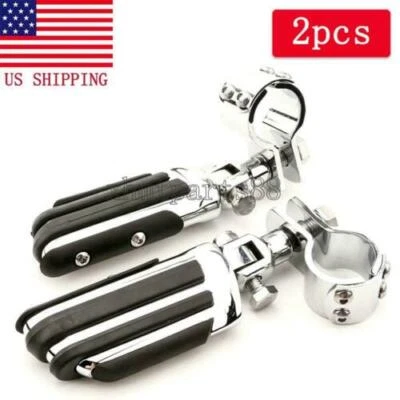 Barra de choque estriberas de carretera para motocicleta aptas para Honda VTX1300 VTX1800 C R S T N F Foto 1 de 4