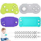 4-Pack Silicone Teething Toys For Infant Toddlers, Remote Control Game Controlle