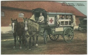 PFERDEKRANKENWAGEN, CAMP DE BEVERLOO, BELGIEN - Militärpostkarte - Bild 1 von 2