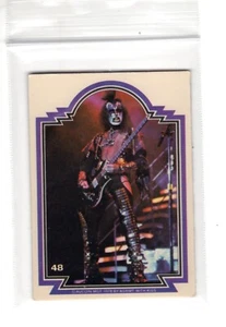 KISS COLLECTOR CARD PUZZLE PIECE #48 1978 DONRUSS AND AUCOIN MGT - Imagen 1 de 2