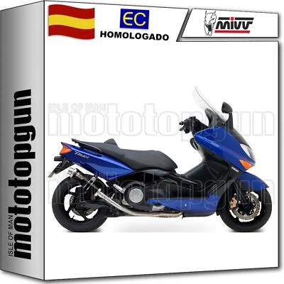 MIVV SILENCIOSO COMPLETO HOM OPEN GP NEGRO YAMAHA T-MAX TMAX 500 2005 05 2006 06 - Imagen 1 de 4