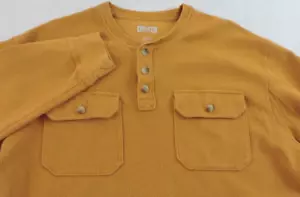 Camisa Duluth Trading Grande Gruesa Algodón Acanalada Gofres Henley Reach Para Hombre - Imagen 1 de 8