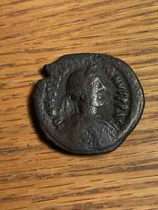 BYZANTINE EMPIRE JUSTIN I, AD 518-527 AE FOLLIS NICOMEDIA - Picture 1 of 2