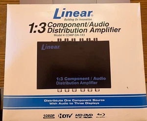 Linear 1×3 Component/Audio Distribution Amplifier Power Supply Model COMP-DA-1X3 - Picture 1 of 6