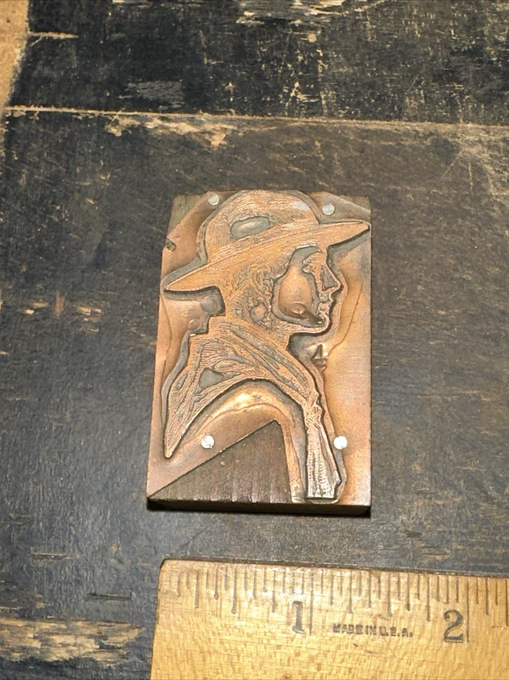 Printing Block “ Boy Scout Image “ Copper Face Rare!!￼ - Image 1 of 4