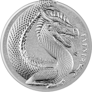 5 Mark Germania Beasts - Silver Fafnir 1 oz Silver BU 2020 - Imagen 1 de 3