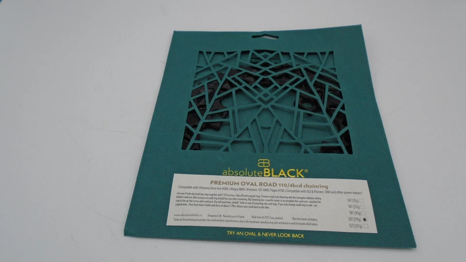 Corrente Absolute Black Oval Absoluteblack 110Mm 50T 4B 2X Preta - ROV50/4BK - Imagem 1 de 4