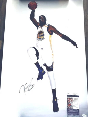 KEVIN DURANT Warriors 2018 2X NBA Champ Finals MVP Signed 20x30 PHOTO JSA! NETS! - Image 1 of 4