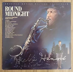 Herbie Hancock Signed Round Midnight Soundtrack S/T Vinyl Record Album Jazz RAD - Picture 1 of 1