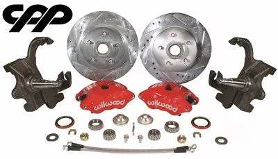 Chevy II Nova D52 1968-74 kit de husillo de caída de conversión de freno de disco de 12" Foto 1 de 4