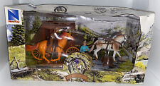 NewRay Sunshine Ranch The Big Country Western Model Playset Cowboys And Horses