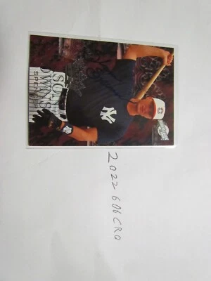 1996 Fleer Excel Seasons Crowns Shane Spencer Signed Baseball Card  - Image 1 of 2