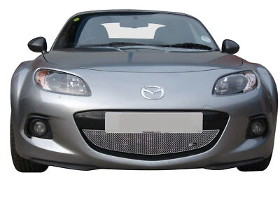 Zunsport Compatible With Mazda MX5 Mk3.75 - Front Grill - Silver finish (2013 - - Image 1 of 2