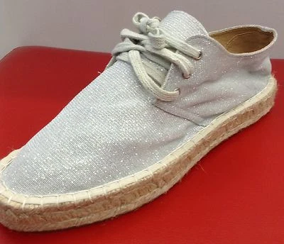 Damen Glitzer Turn schnür  Lauf Freizeit Sportschuhe  Sneaker  Schwarz / Silber - Bild 1 von 4