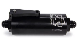 8 AN Fuel Filter 100 Micron with Shutoff, Black Anodized Aluminum, New - Picture 1 of 1
