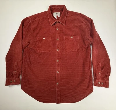 The Territory Ahead Red Corduroy Long Sleeve Button Up Cotton Shirt Men's XL - Image 1 of 4