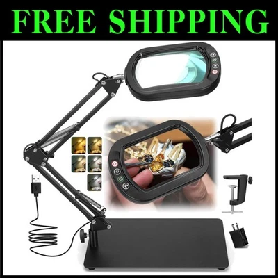 Eye-Friendly Magnifying Lamp with Adjustable Light - Image 1 of 4