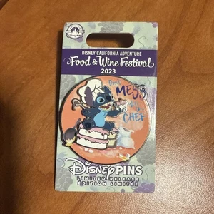 Disney 2023 DCA Food & Wine Festival LE Pin Stitch Don't Mess with the Chef - Bild 1 von 2