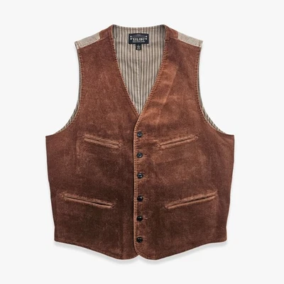 Chaleco de trabajo para hombre Chaleco de pana Chaqueta informal vintage Abrigo ajustado V079 Foto 1 de 4