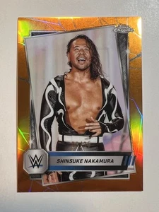 2025 WWE Topps Chrome - Shinsuke Nakamura - Orange Refractor /25 - Smackdown - Bild 1 von 2