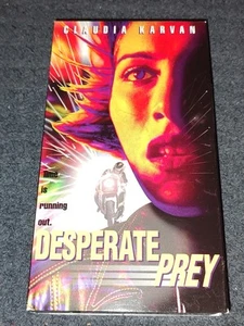 Desperate Prey VHS Claudia Karvan Sleazy Action Thriller A-PIX Entertainment - Foto 1 di 6