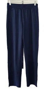 Denim & Co. Active Regular Straight Leg Knit Pants Navy XS - Picture 1 of 3