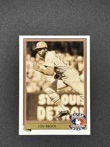 1992 Upper Deck - Heroes of Baseball Baseball LOU BROCK #H6 **KOSTENLOSER VERSAND** - Bild 1 von 2