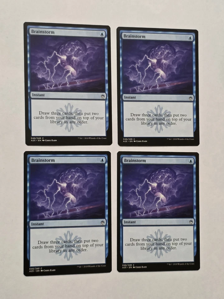 4x Brainstorm - Masters 25 - M25 - Near Mint - MTG - Image 1 of 1