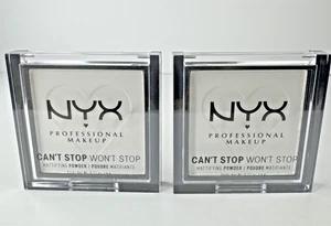 2 NYX Can't Stop Won't Stop Mattifying Powder CSWSM11 Brightening Translucent - Picture 1 of 5
