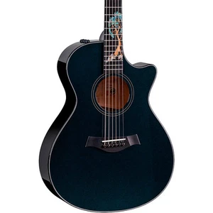 Taylor Custom All Urban Ash Grand Concert A/E Guitar Dark Turquoise Metallic - Picture 1 of 8
