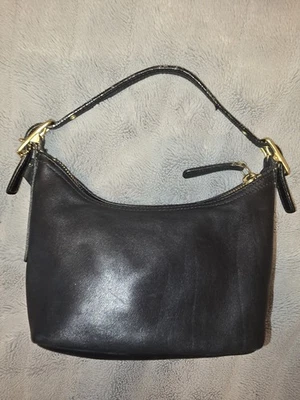 Coach Legacy West Demi Pouch Hobo Baguette Swing Bag Black 9844 - Image 1 of 4