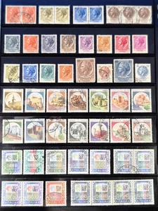 ITALIAN Castles / Syracuse Coin Daily Stamp Mix from ITALY - Sold as Seen VF  (B - Picture 1 of 2