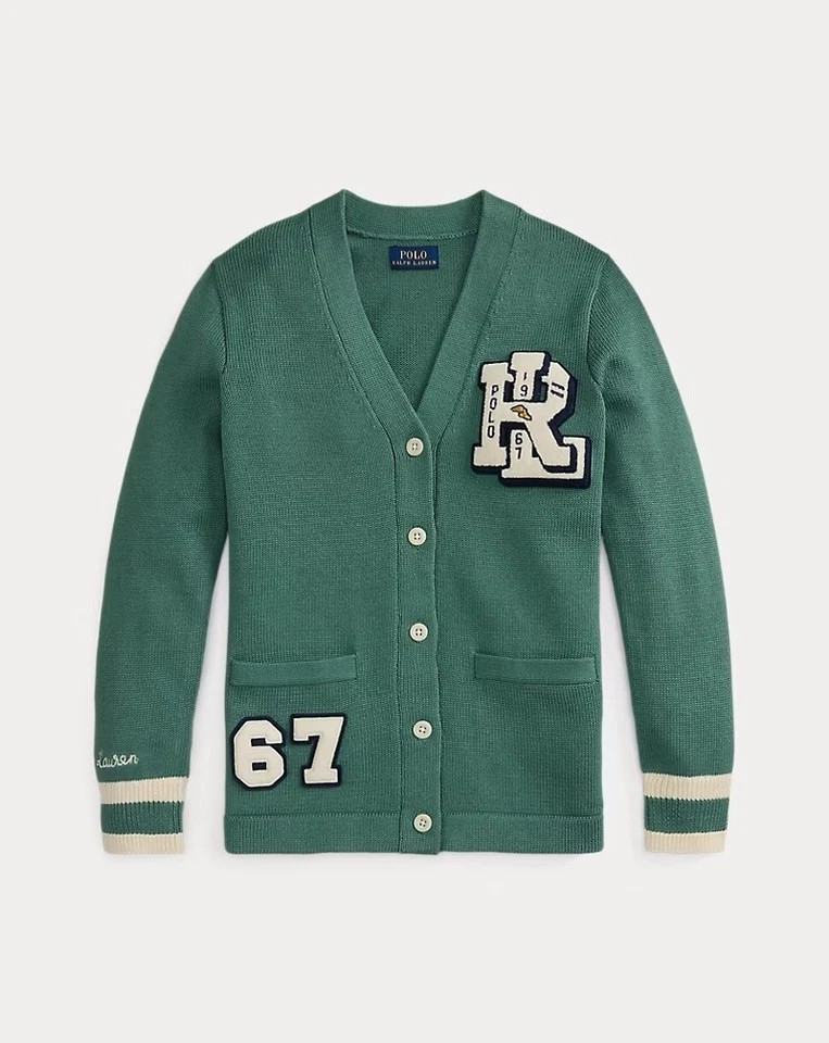 Nuevo suéter cárdigan suéter Polo Ralph Lauren nunca usado para niñas Foto 1 de 1